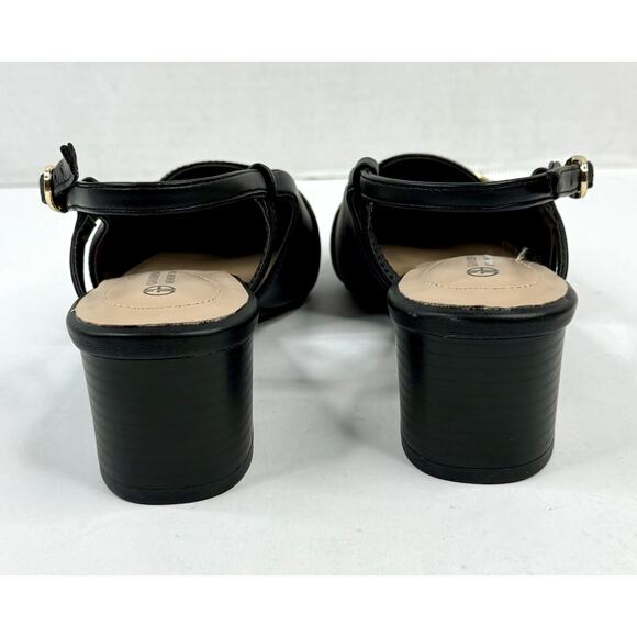 Giani Bernini Women's Brielle Pointed Toe Slingback Pumps  7.5M Black NWT - Picture 7 of 8